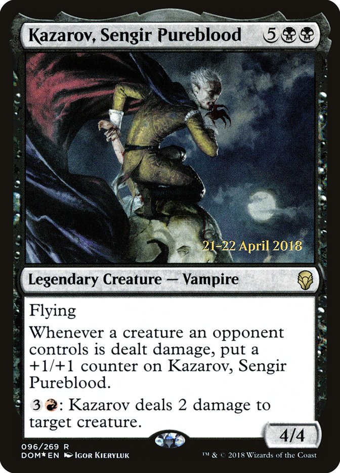 Kazarov, Sengir Pureblood [Dominaria Prerelease Promos] | Pegasus Games WI