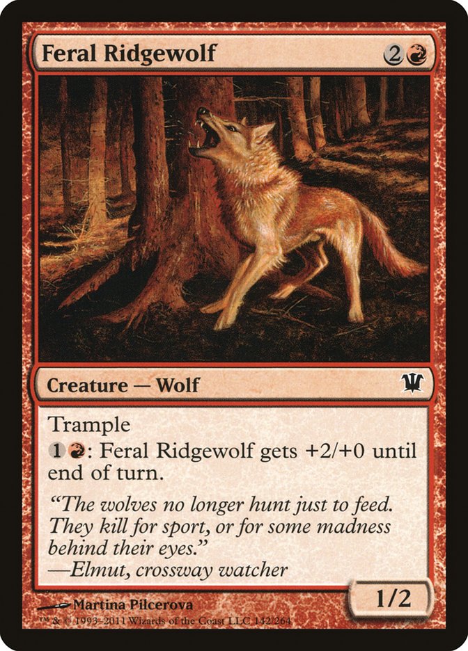 Feral Ridgewolf [Innistrad] | Pegasus Games WI