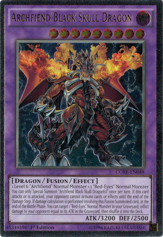 Archfiend Black Skull Dragon (UTR) [CORE-EN048] Ultimate Rare | Pegasus Games WI