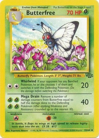 Butterfree (33/64) [Jungle Unlimited] | Pegasus Games WI