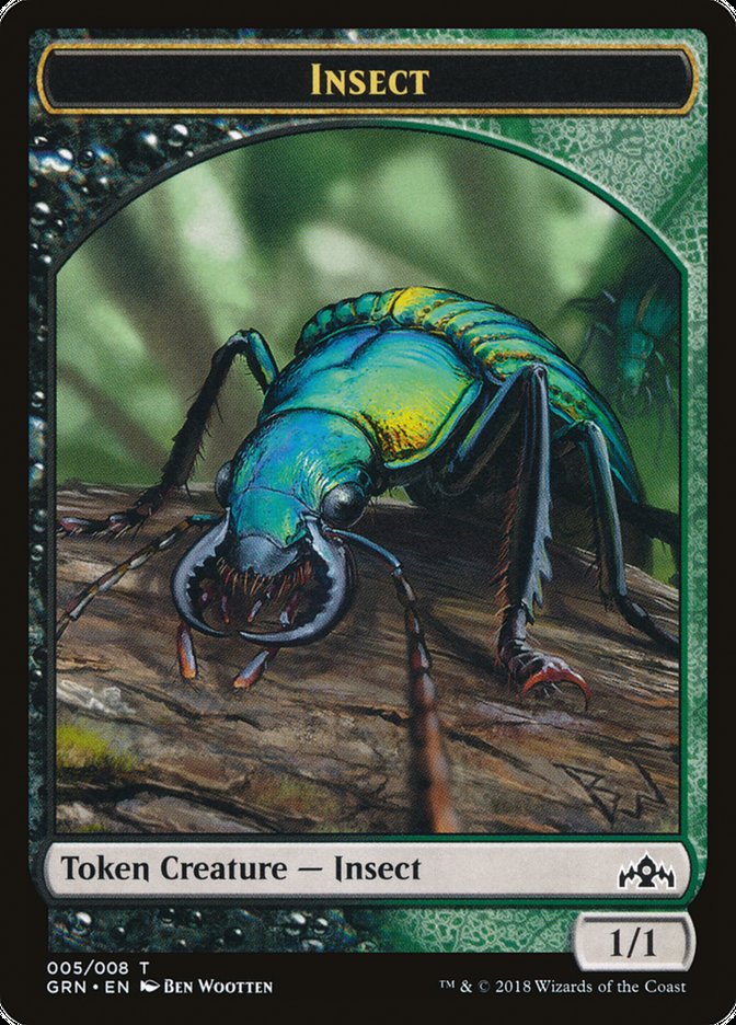 Saproling // Insect Double-Sided Token [Guilds of Ravnica Guild Kit Tokens] | Pegasus Games WI
