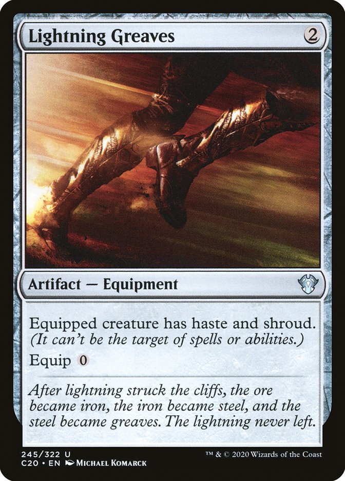 Lightning Greaves [Commander 2020] | Pegasus Games WI