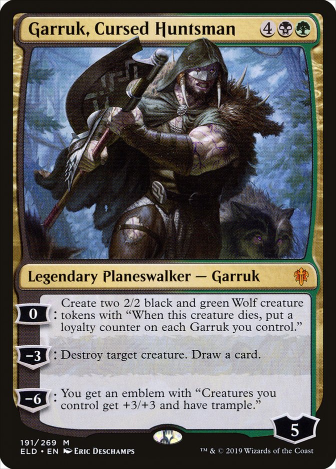 Garruk, Cursed Huntsman [Throne of Eldraine] | Pegasus Games WI