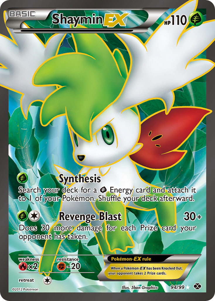 Shaymin EX (94/99) [Black & White: Next Destinies] | Pegasus Games WI