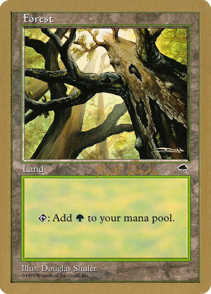 Forest (ml347a) (Matt Linde) [World Championship Decks 1999] | Pegasus Games WI