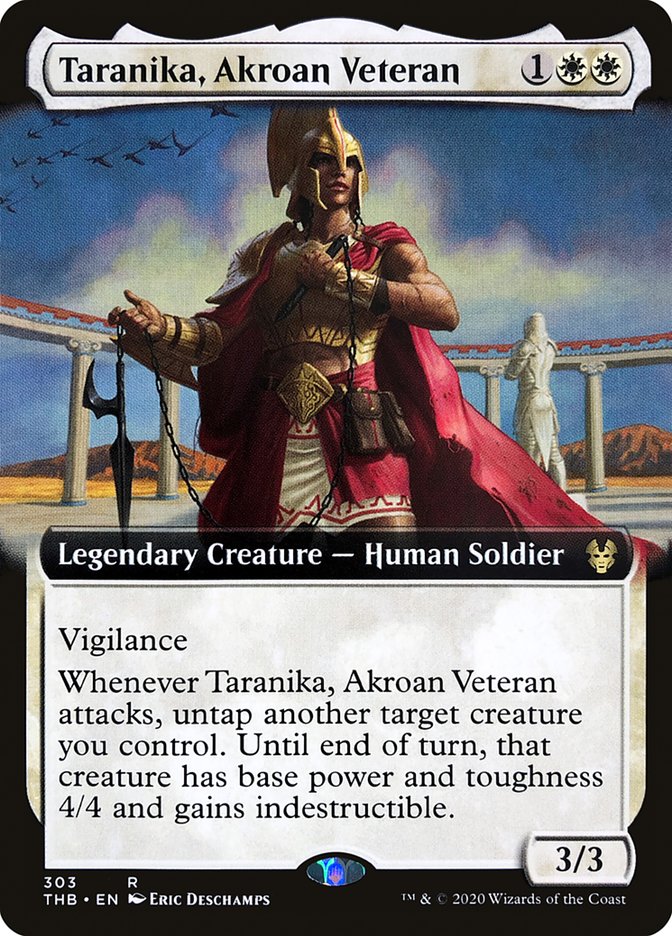 Taranika, Akroan Veteran (Extended Art) [Theros Beyond Death] | Pegasus Games WI