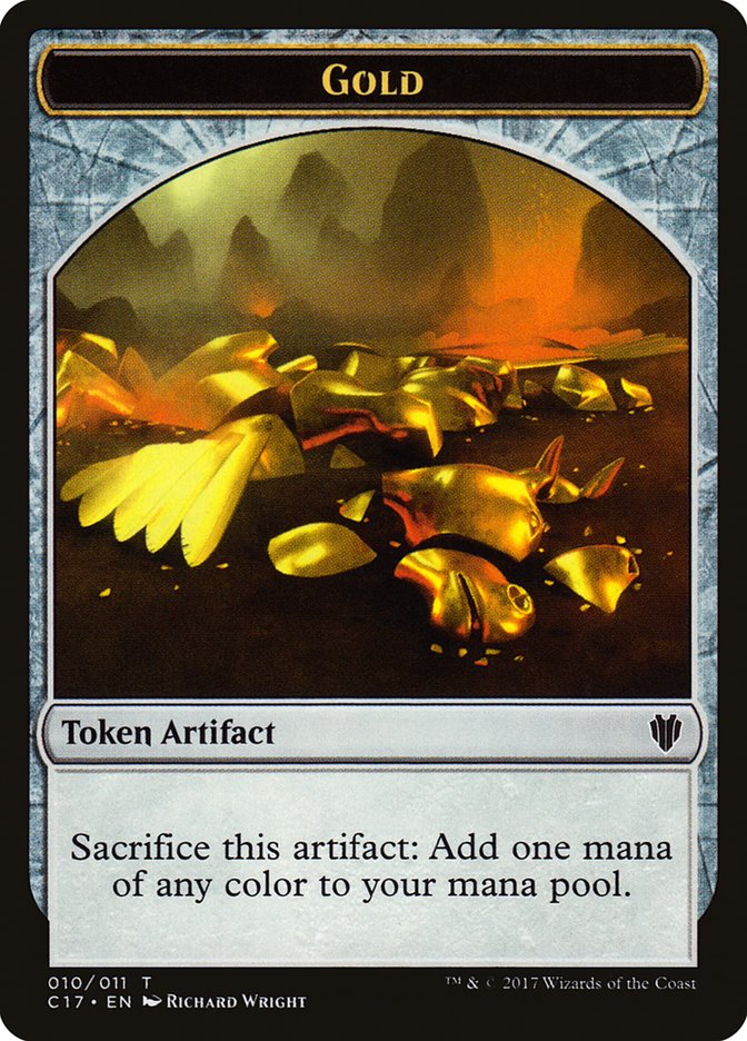 Gold Token [Commander 2017 Tokens] | Pegasus Games WI