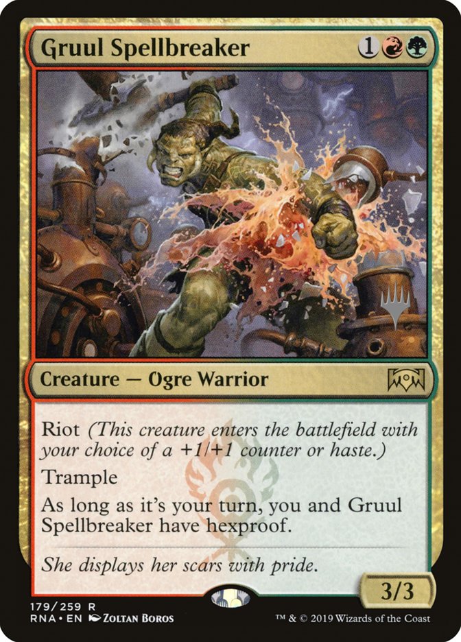 Gruul Spellbreaker (Promo Pack) [Ravnica Allegiance Promos] | Pegasus Games WI