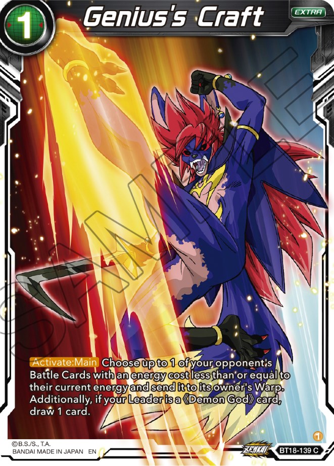 Genius's Craft (BT18-139) [Dawn of the Z-Legends] | Pegasus Games WI