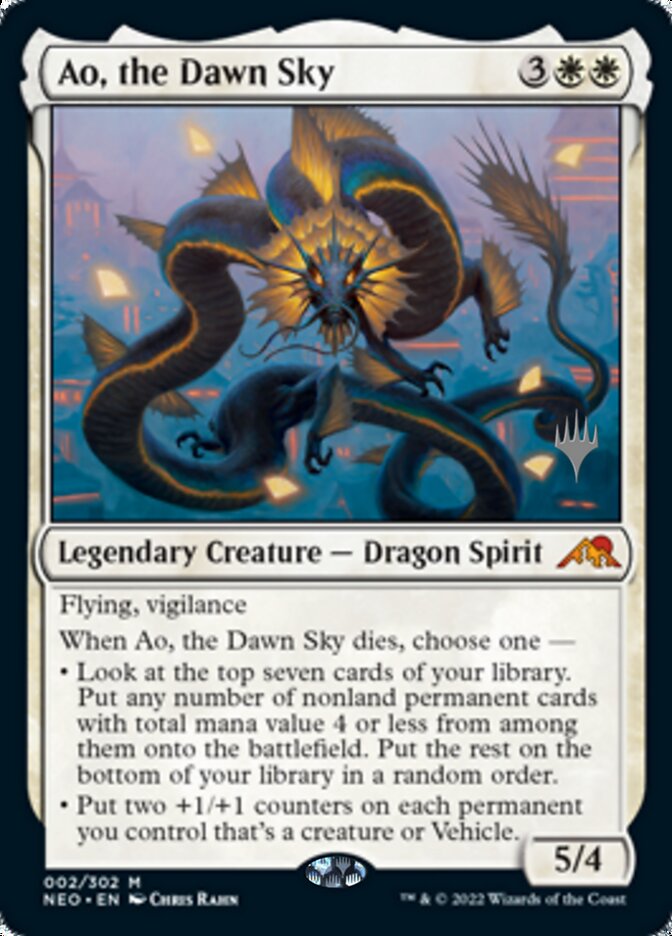 Ao, the Dawn Sky (Promo Pack) [Kamigawa: Neon Dynasty Promos] | Pegasus Games WI