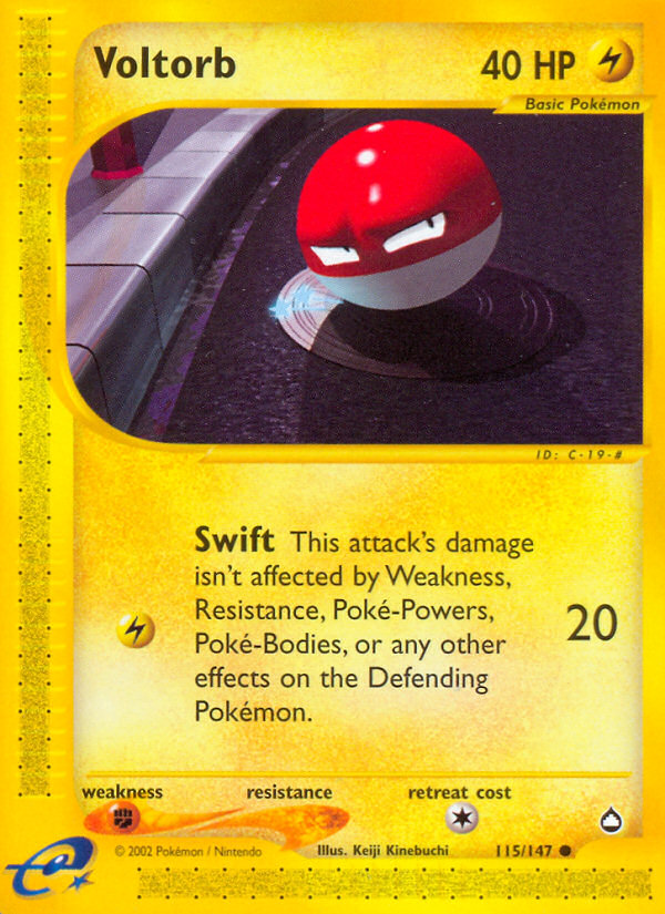 Voltorb (115/147) [Aquapolis] | Pegasus Games WI