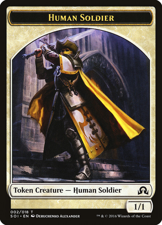 Human Soldier Token [Shadows over Innistrad Tokens] | Pegasus Games WI