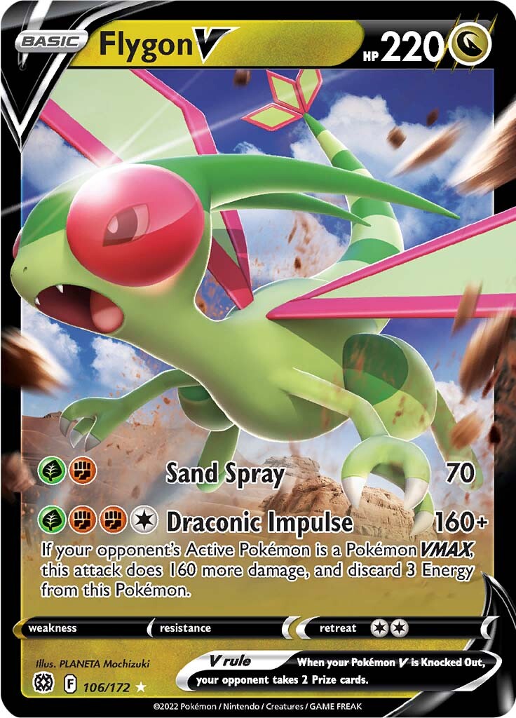 Flygon V (106/172) [Sword & Shield: Brilliant Stars] | Pegasus Games WI