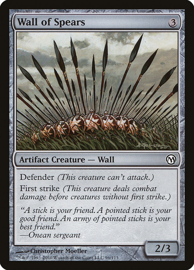 Wall of Spears [Duels of the Planeswalkers] | Pegasus Games WI