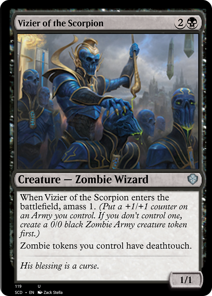 Vizier of the Scorpion [Starter Commander Decks] | Pegasus Games WI