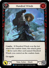 Hundred Winds (Red) [EVR041] (Everfest)  1st Edition Rainbow Foil | Pegasus Games WI