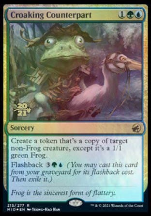 Croaking Counterpart [Innistrad: Midnight Hunt Prerelease Promos] | Pegasus Games WI