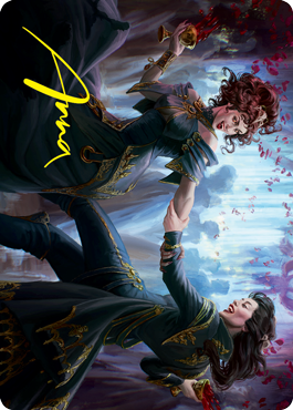 Falkenrath Celebrants 1 Art Card (Gold-Stamped Signature) [Innistrad: Crimson Vow Art Series] | Pegasus Games WI