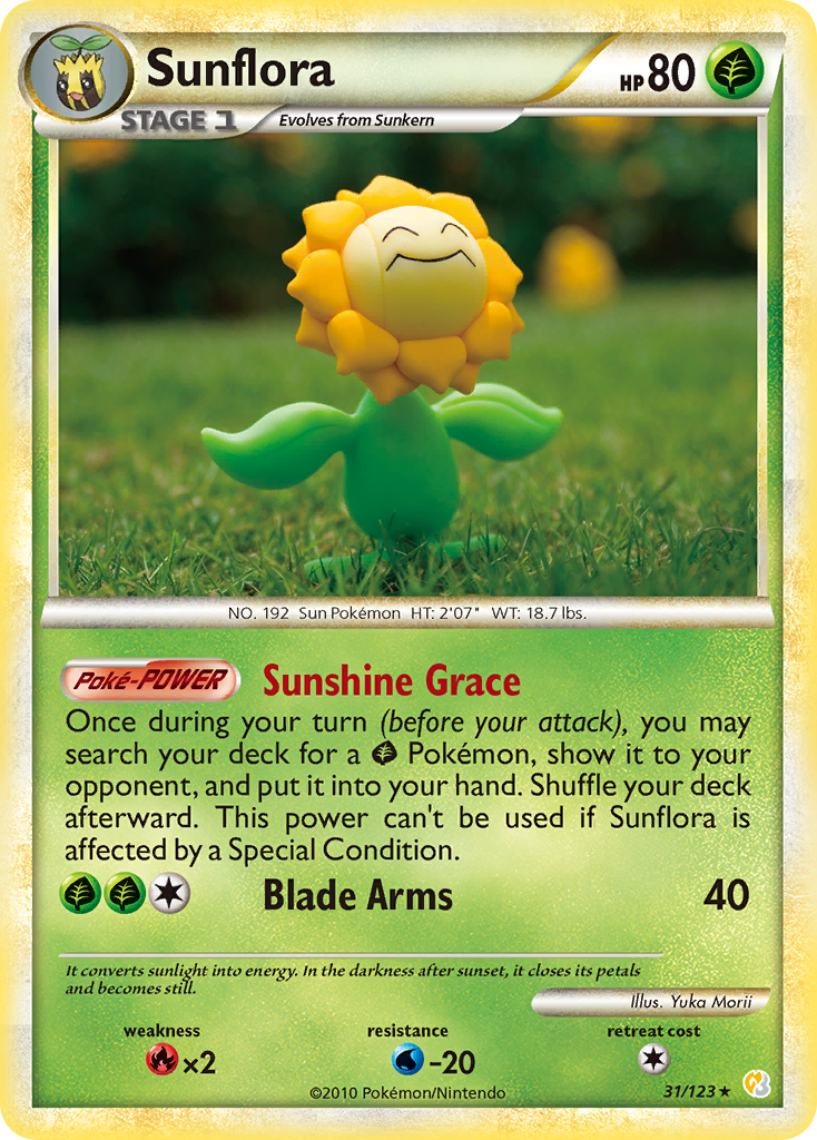 Sunflora (31/123) [HeartGold & SoulSilver: Base Set] | Pegasus Games WI