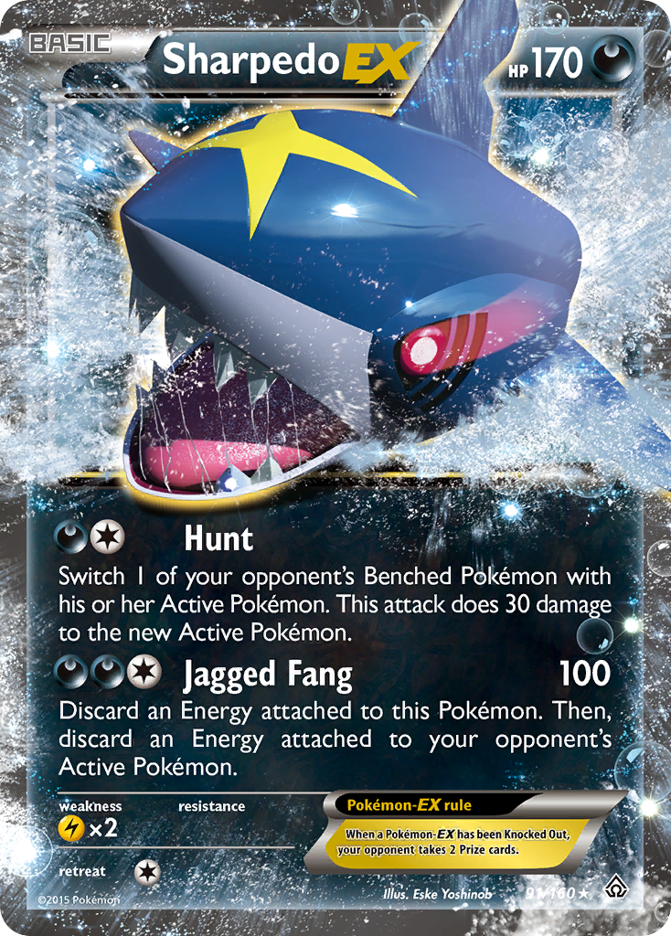 Sharpedo EX (91/160) [XY: Primal Clash] | Pegasus Games WI
