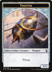 Cat Warrior // Thopter (026) Double-Sided Token [Commander 2018 Tokens] | Pegasus Games WI