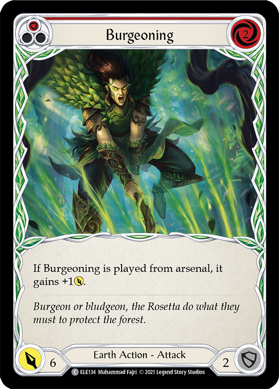 Burgeoning (Red) [ELE134] (Tales of Aria)  1st Edition Normal | Pegasus Games WI