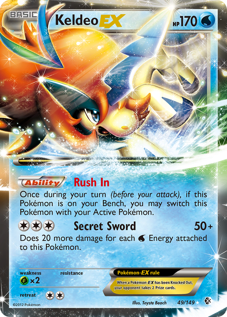 Keldeo EX (49/149) [Black & White: Boundaries Crossed] | Pegasus Games WI