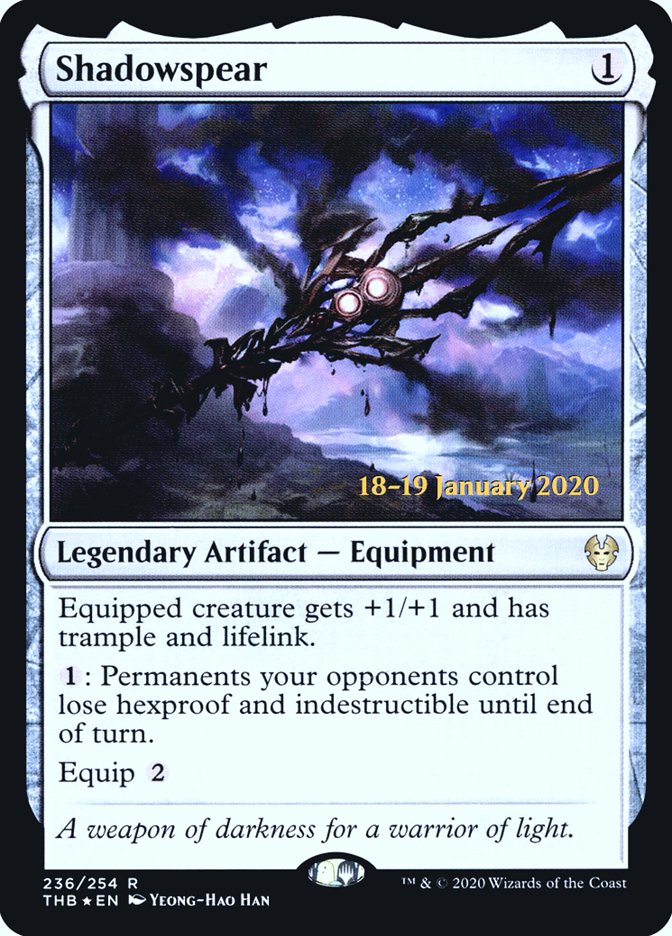 Shadowspear [Theros Beyond Death Prerelease Promos] | Pegasus Games WI