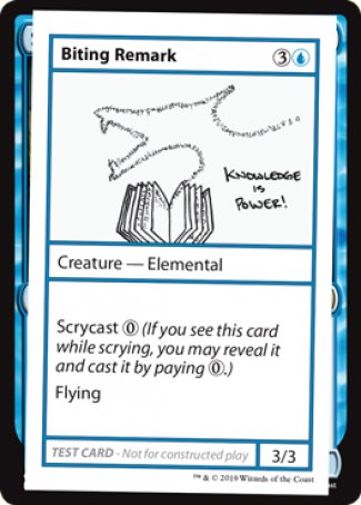 Biting Remark (2021 Edition) [Mystery Booster Playtest Cards] | Pegasus Games WI