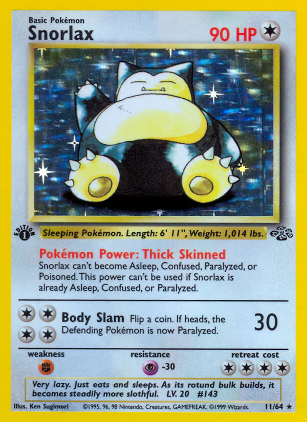 Snorlax (11/64) [Jungle 1st Edition] | Pegasus Games WI