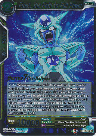 Frost, the Path to Full Power (Assault of the Saiyans) [BT7-087_PR] | Pegasus Games WI