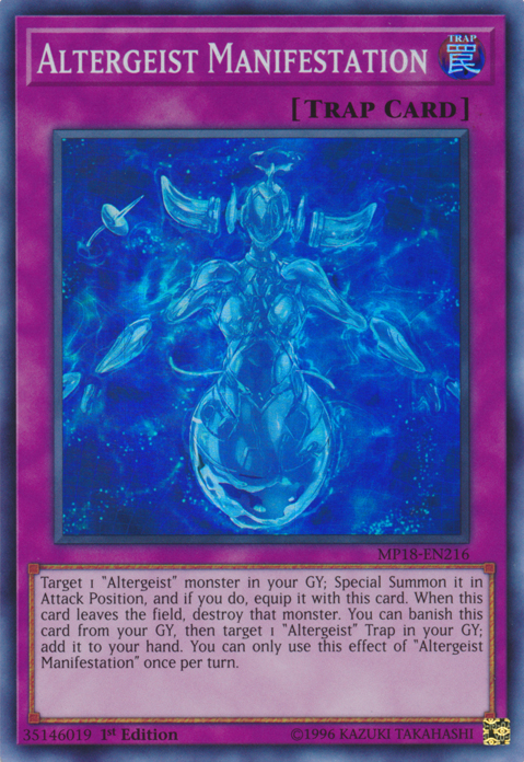 Altergeist Manifestation [MP18-EN216] Super Rare | Pegasus Games WI