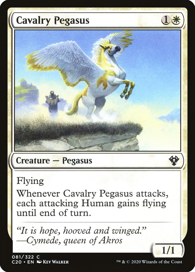 Cavalry Pegasus [Commander 2020] | Pegasus Games WI
