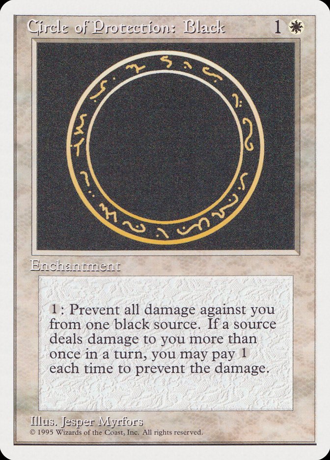 Circle of Protection: Black [Rivals Quick Start Set] | Pegasus Games WI