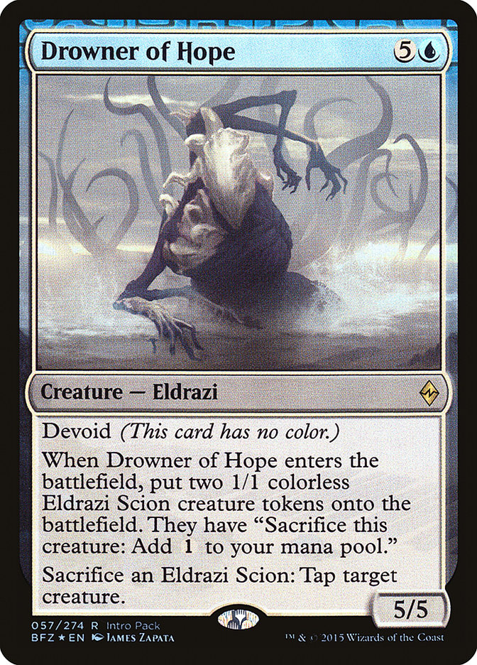 Drowner of Hope (Intro Pack) [Battle for Zendikar Promos] | Pegasus Games WI