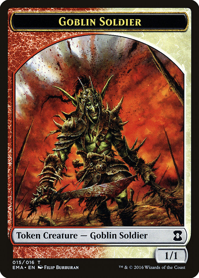 Goblin Soldier Token [Eternal Masters Tokens] | Pegasus Games WI