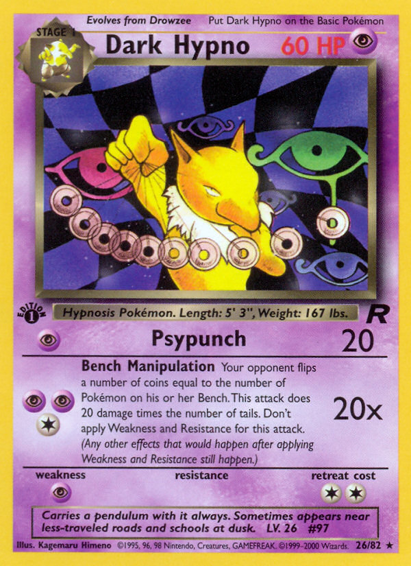 Dark Hypno (26/82) [Team Rocket 1st Edition] | Pegasus Games WI