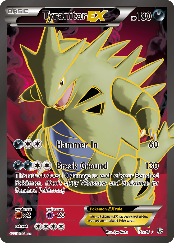 Tyranitar EX (91/98) [XY: Ancient Origins] | Pegasus Games WI