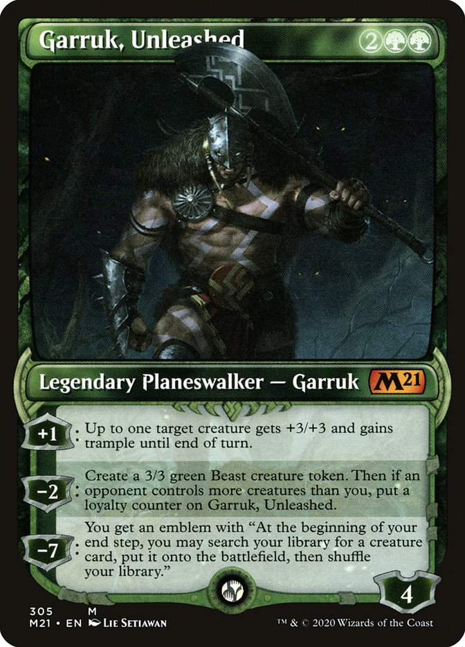 Garruk, Unleashed (Showcase) [Core Set 2021] | Pegasus Games WI