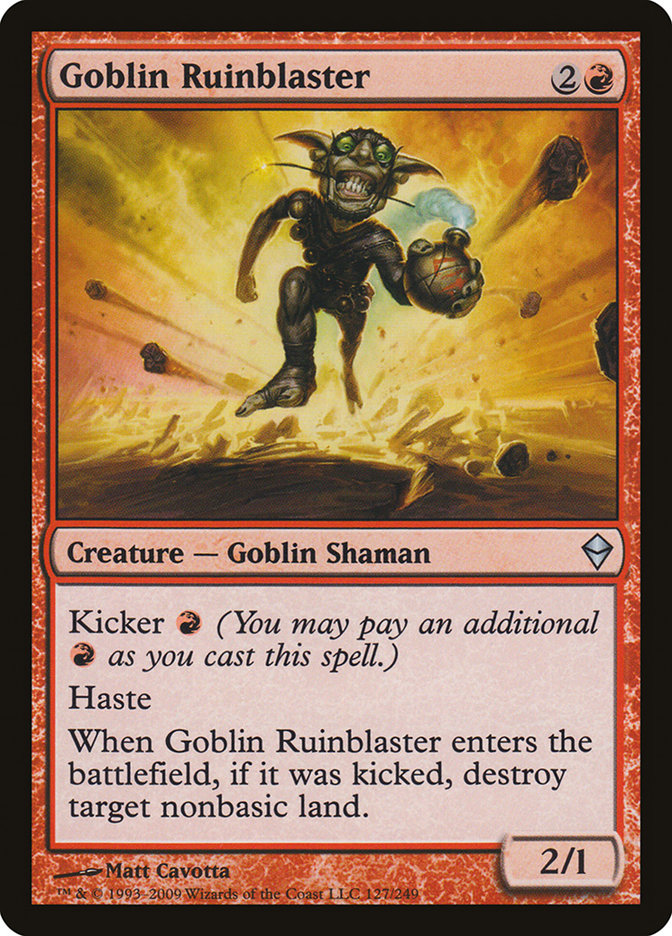 Goblin Ruinblaster [Zendikar] | Pegasus Games WI