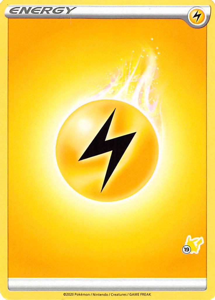 Lightning Energy (Pikachu Stamp #19) [Battle Academy 2022] | Pegasus Games WI