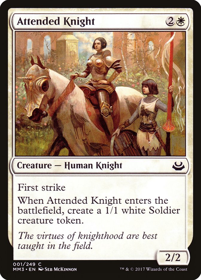 Attended Knight [Modern Masters 2017] | Pegasus Games WI