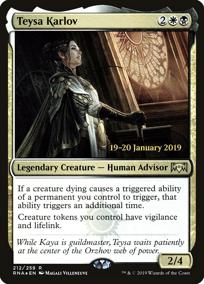 Teysa Karlov [Ravnica Allegiance Prerelease Promos] | Pegasus Games WI