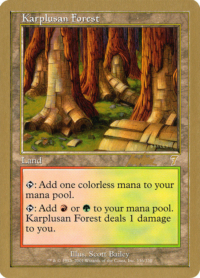 Karplusan Forest (Brian Kibler) [World Championship Decks 2002] | Pegasus Games WI