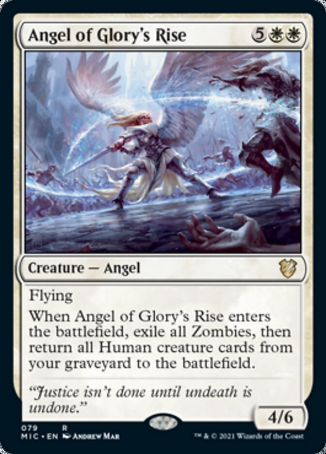 Angel of Glory's Rise [Innistrad: Midnight Hunt Commander] | Pegasus Games WI