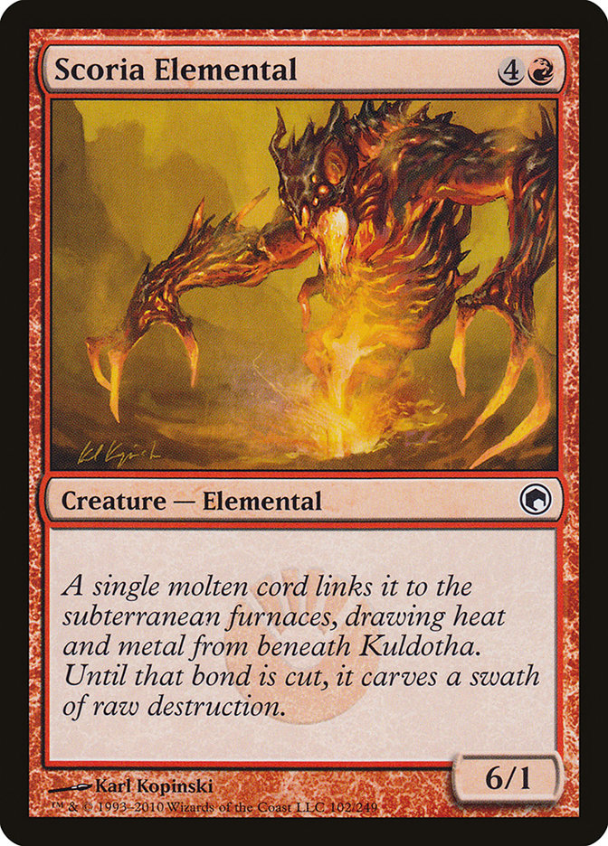 Scoria Elemental [Scars of Mirrodin] | Pegasus Games WI
