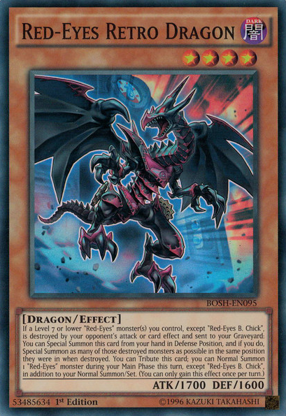 Red-Eyes Retro Dragon [BOSH-EN095] Super Rare | Pegasus Games WI