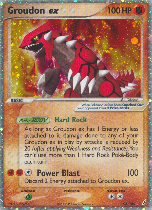 Groudon ex (93/100) [EX: Crystal Guardians] | Pegasus Games WI