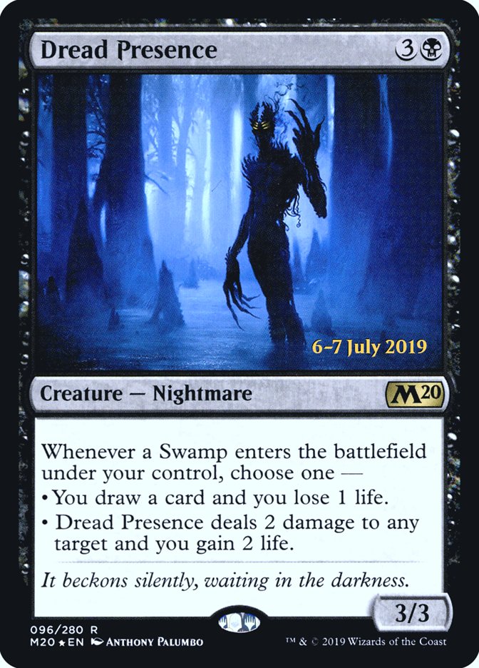 Dread Presence [Core Set 2020 Prerelease Promos] | Pegasus Games WI