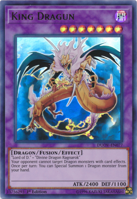 King Dragun [DUOV-EN077] Ultra Rare | Pegasus Games WI